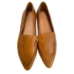 Madewell The Frances Skimmer in Leather Loafers size 8